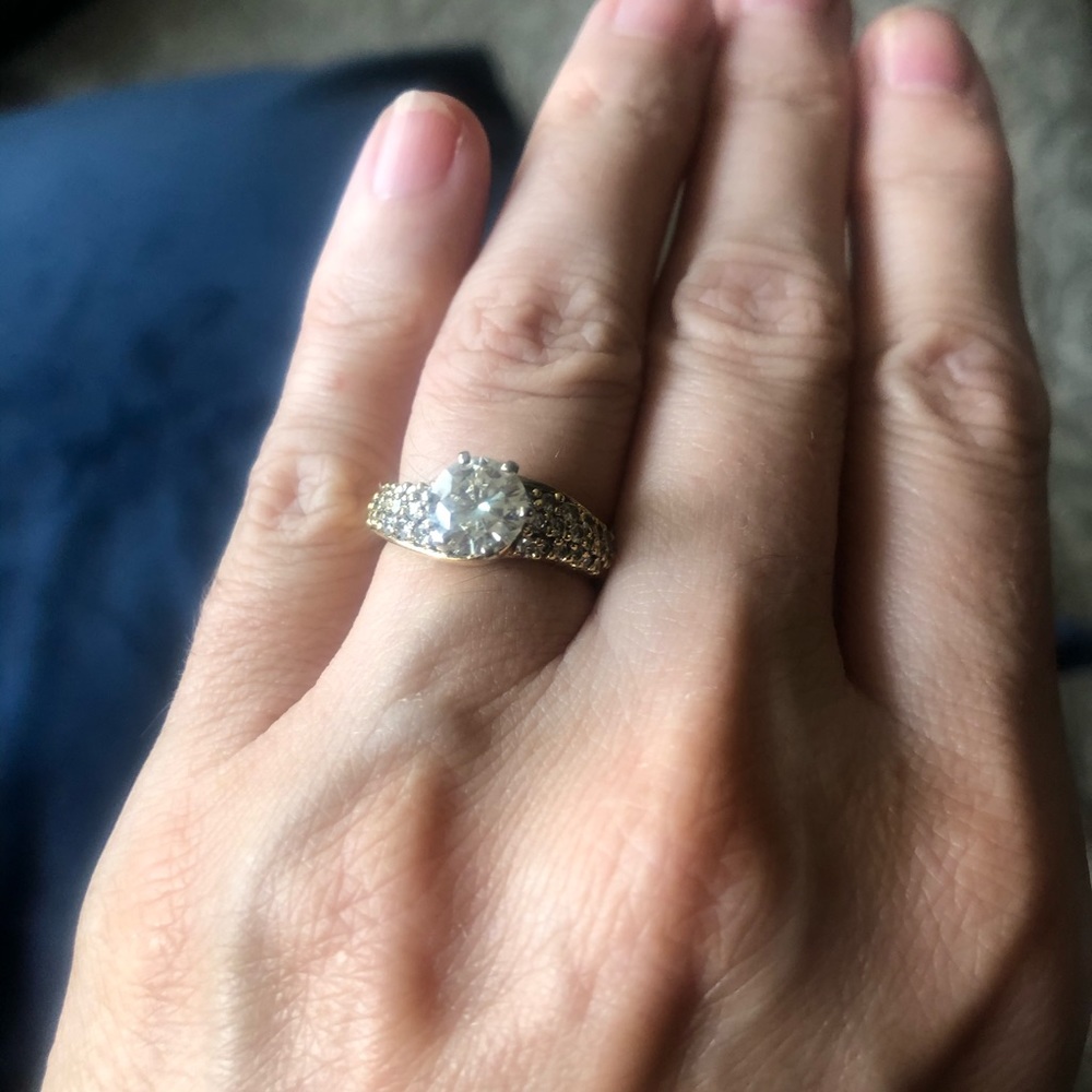 Charles & Colvard engagement ring